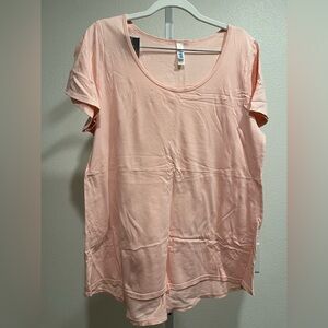 LuLaRoe Light Pink Short Sleeve Tee